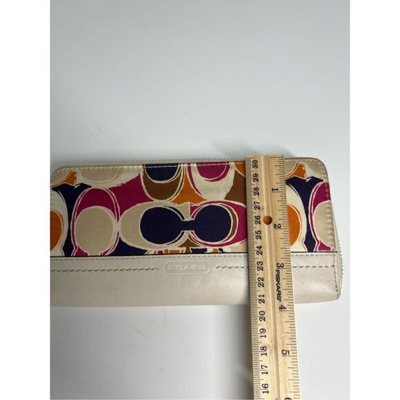 Rare Coach Ashley hand drawn scarf print wallet - Picture 14 of 15